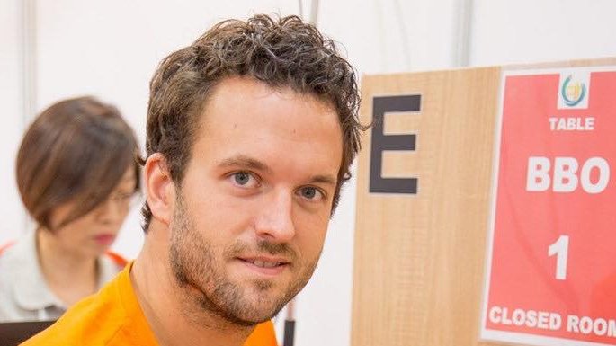 IMP_Bridge's tweet image. Mooi spel van Bob Drijver op #wkbridge in China. imp-bridge.nl/nieuws-archief…