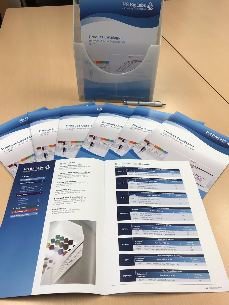 ltd_hs's tweet photo. The new HS BioLabs catalogue for TRUPCR has just been launched. Contact us now to get a copy https://t.co/QmnOvHRAIw #qpcr #oncology #coagulation #infectiousdisease https://t.co/Tmog8dFOfG