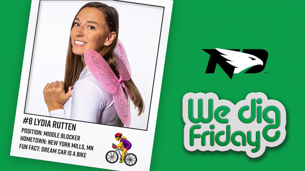 UNDvolleyball's tweet photo. Today's #WeDigFriday features, #8, Lydia Rutten🏐!

#UNDproud #LGH https://t.co/Jf9d2N524L