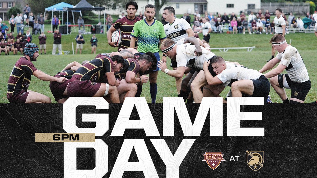 Time to get after it 😤

🏉 - <a href="/ICRFC1/">Iona College Rugby</a> 
📍 - West Point, N.Y.
🏟️ - Anderson Rugby Complex
⏰ - 6 P.M. 

#GoArmy