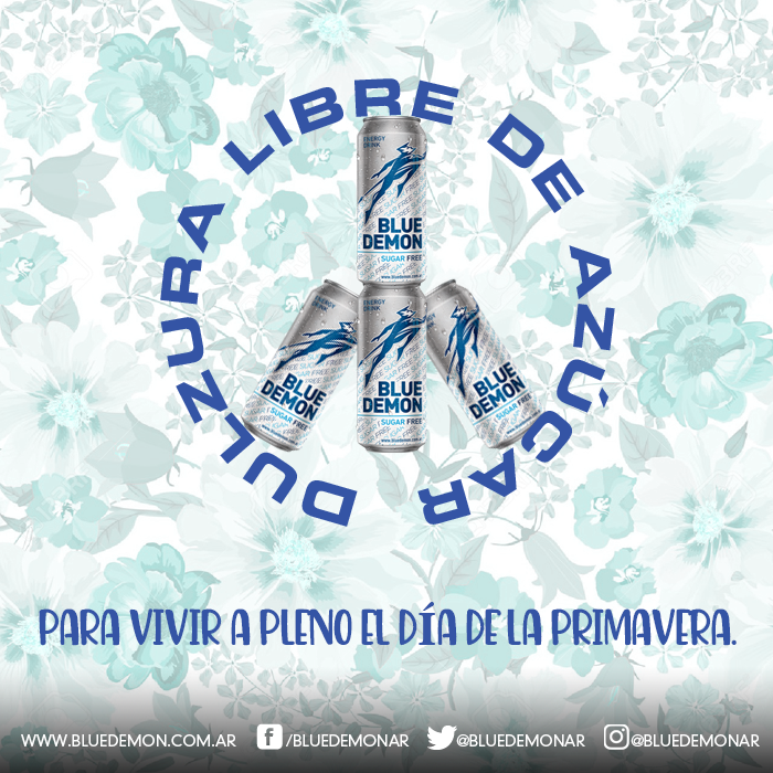 bluedemonar's tweet photo. Nuevo #BlueDemon #SugarFree. + #Energía  - #Calorías para vivir la #primavera a pleno.

#Energy #Drink #EnergyDrink #Argentina #Deportes #DeportesExtremos #Bebidas #Drinks  #Entrenamiento #Energizante #Gym #Power #Light #Spring #DíaDelEstudiante #PrimaveraPower #FlowerPower https://t.co/pG1YtNbnAt