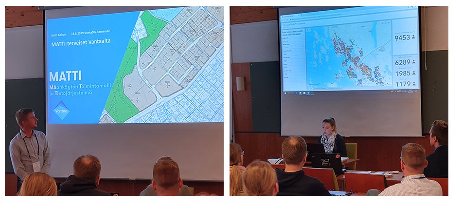 EsriFinland's tweet photo. Hieno #KuntaSIG 2019 -seminaari takana ja paljon mielenkiintoisia asiakasesimerkkejä @VantaanKaupunki:sta ja Vaasasta (kuvissa) sekä Espoosta, Järvenpäästä, Kotkasta ja @MikkelinK:sta. Iso kiitos kaikille puhujille, kumppaneille ja osallistujille!! https://t.co/0EF8su23tg