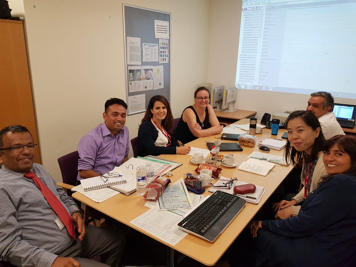 UKNEQASMicro's tweet photo. .@UKNEQASMicro and WHO colleagues wrapping up another successful year of an #EQA survey for the WHO IB-VPD Laboratory Network 2019 https://t.co/MIJm5mO02G