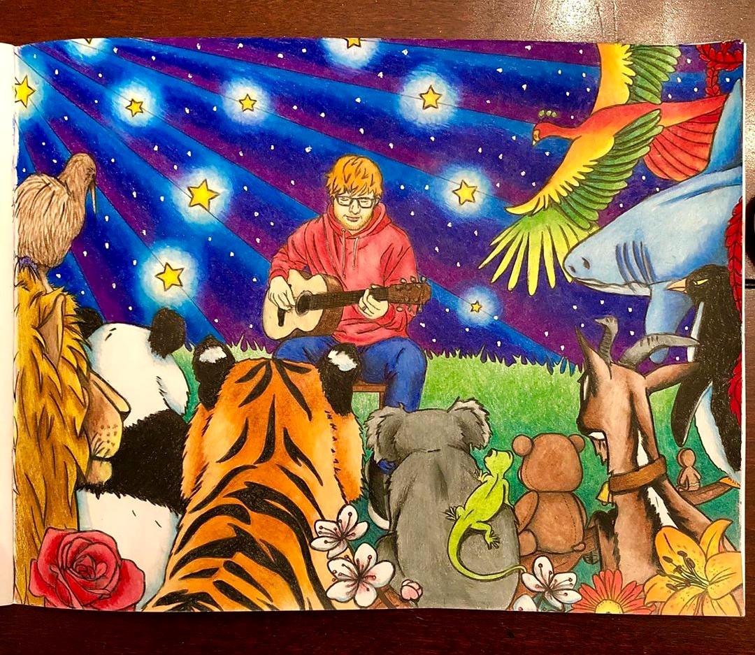 Jen On Twitter Current Favorite Drawing In The Divide Coloring Book And The Only One I Ve Colored So Far Coloring By Hand Is So Different From Coloring On My Computer I Forgot