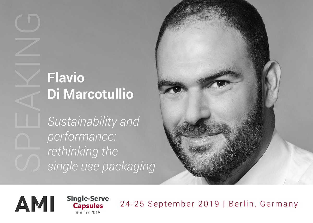 natureworks's tweet photo. Wednesday, September 25th Flavio Di Marcotullio will present "Sustainability & performance: rethinking the single use packaging" at the @Contact_AMI show in Berlin. You won't want to miss this inspiring presentation! #AMICapsules #compostable #coffeecapsules https://t.co/AImkhP8wEu