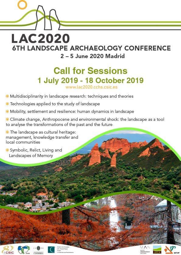 #CallForSessions ‼⚠ ¡Últimos días para inscribirse como ponente en el próximo Landscape Archaeology Conference! El plazo estará abierto hasta el próximo 18 de octubre.

Encontraréis todos los detalles en la página web oficial de LAC2020 👉bit.ly/2kwKhgk