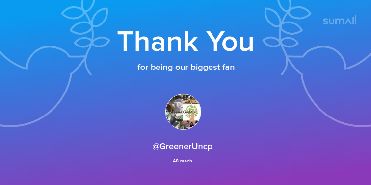 UNCP_CCE's tweet photo. Our biggest fans this week: GreenerUncp. Thank you! via https://t.co/LIOBrip8Ed https://t.co/9I1zKZsFbD