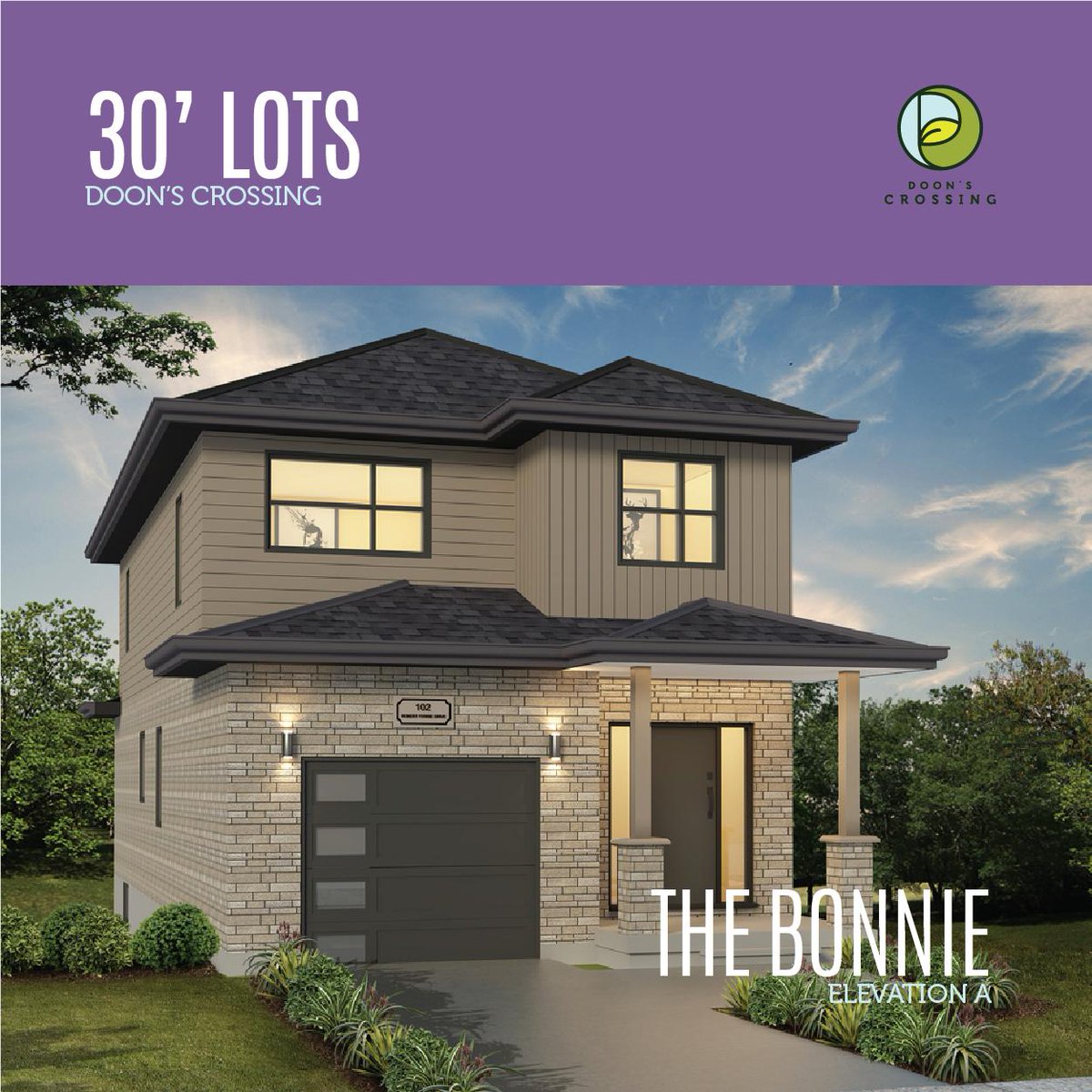 FIRST PERSON TO ANSWER THIS TRIVIA QUESTION GETS A $25 TIM'S GIFT CARD!  Crescent Homes is having its GRAND OPENING tomorrow at Doon's Crossing.  Our 1788 sq ft detached home is named "The Bonnie".  How did it get its name?  The winner will be DM'ed where to pick up their prize.