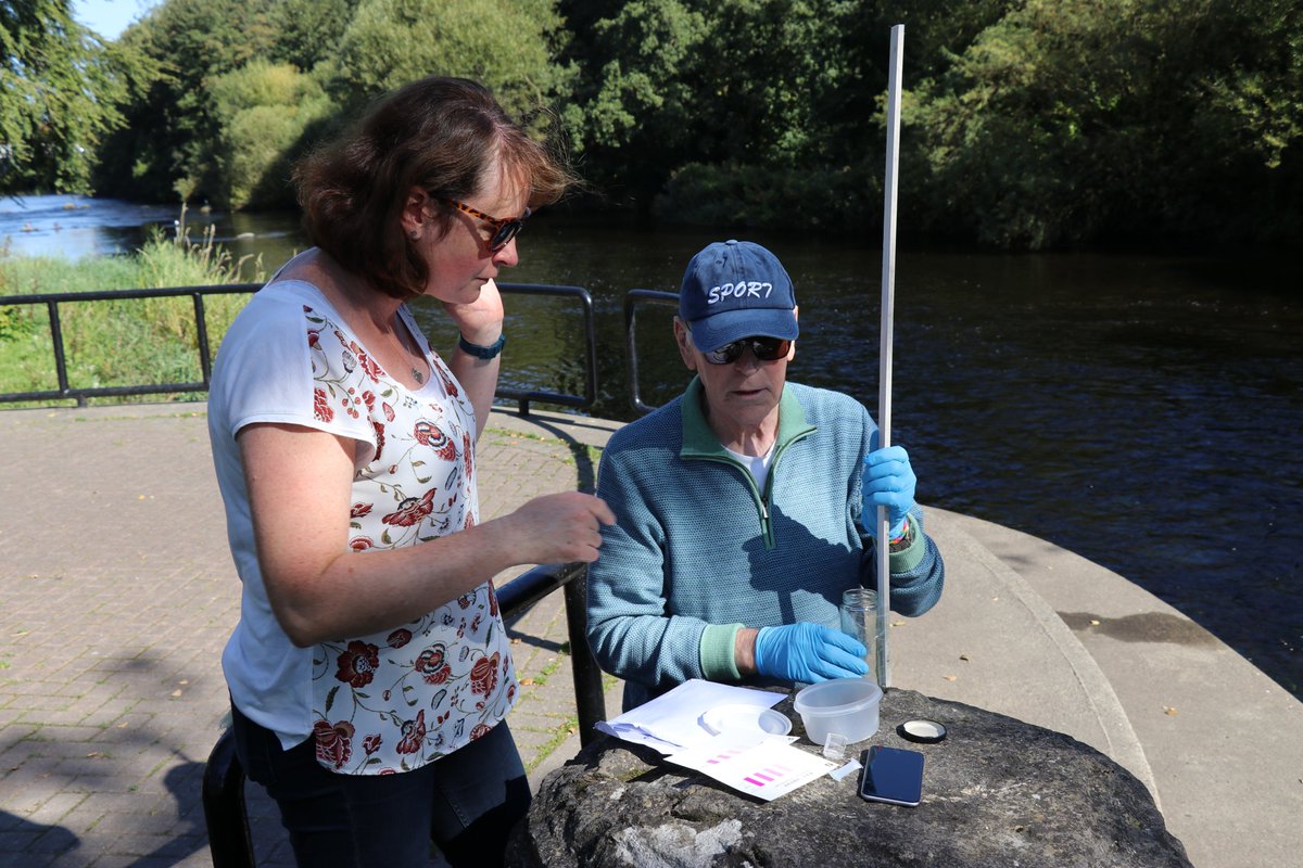 TTNewbridge's tweet image. Delighted to participate in Ireland's first #CitizensScience #Waterblitz on what is a fabulously sunny Friday.

Sampling the #Liffey at the Watering Gates in the #LiffeyLinearPark

The water in the Liffey was beautifully clear on the day, and sample data will be submitted later.