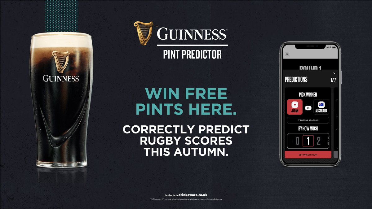 NordicBar's tweet image. Win a free pint with us this Rugby World Cup! 

The @GuinnessIreland pint predictor is back! 🥳
.
.
.
#RugbyWorldCup #rugbyworldcup2019 #NordicBar #Fitzrovia #London #englandrugby