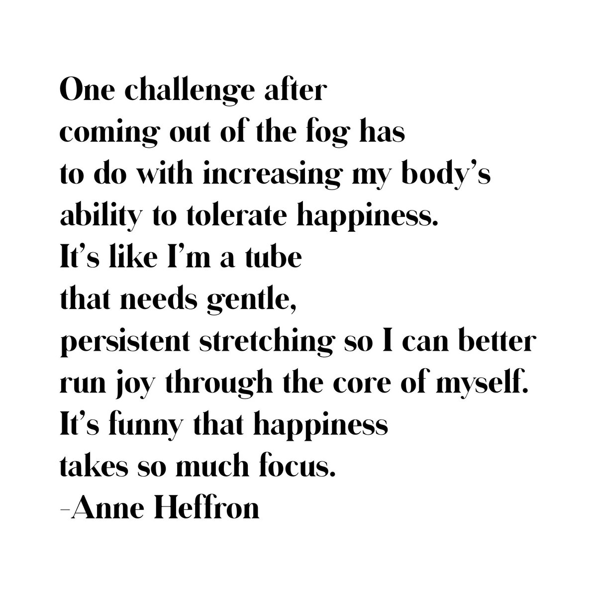 anneheffron's tweet image. What if gyms had classes for expanding our body’s capacity to feel joy? I guess that’s called “living.” I guess the world is our gym and we are the ones who give ourselves membership. #adopted #healthychoices #itsajob #joy #OneDayAtATime