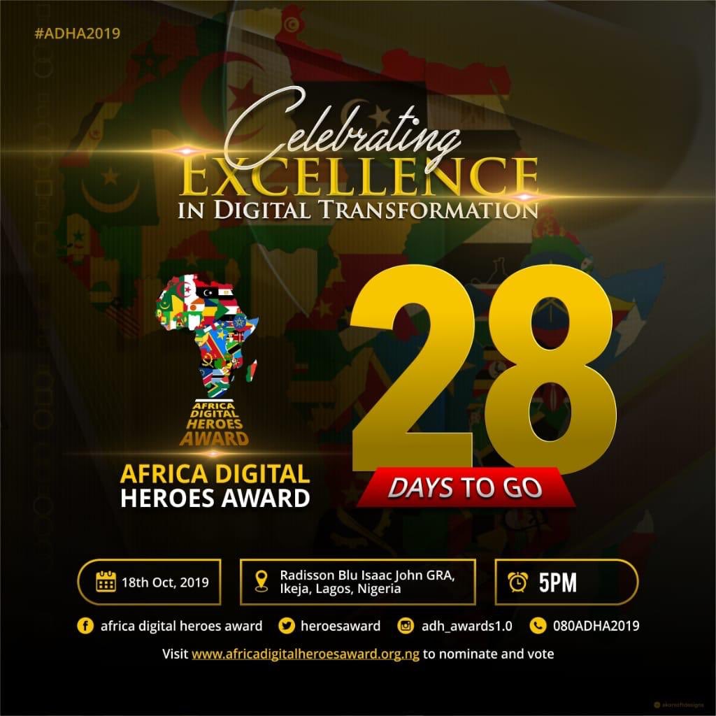 ObinnaOk4's tweet image. Africa is now a major player in the digital age thanks to the pioneering efforts of Bayero Agabi In #ICT broadcasting and advocacy. 28 days to go. Don't miss it.
africadigitalheroesaward.org.ng
#ADHA2019