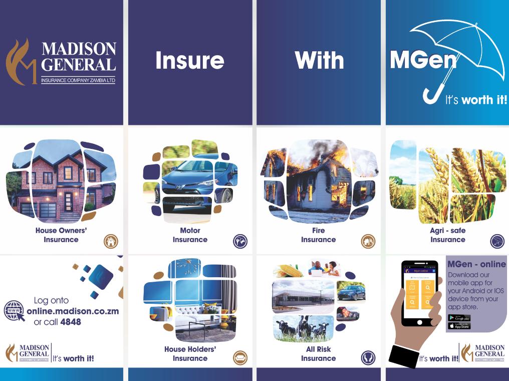 MGenZambia's tweet photo. With Madison General Insurance, you are in the best hands.
Visit https://t.co/rqShBofR11 or call us on 4848 to take up a policy that suits you! #ThriveWithMadison #ItsWorthIt https://t.co/87NUhs6hdQ