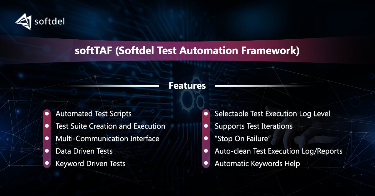 SoftdelSystems's tweet image. Explore more features of #softTAF (Softdel's Test Automation Framework) : lnkd.in/fpXhdnA
#Softdel #TestAutomationFramework #EmbeddedTesting #FirmwareTesting