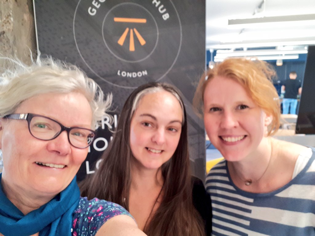 Carrying out a site visit for @ODcamp 7 at @Geovation with @AngharadStone @TedRyan22 and @IsaUlitzsch - we're very excited about the space and we think our campers will be too! #London #opendata