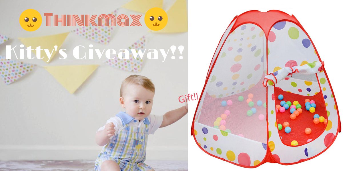 ThinkMax1's tweet image. Kitty's Giveaway is on...
Participate and win Kids Tent Indoor/Outdoor.
More info Check our FB page : facebook.com/ThinkMaxtoy/
#giveaway #contest #thinkmax #kittysgiveaway