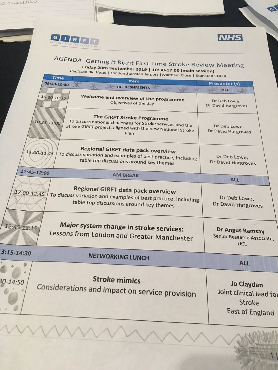 Great learning and networking at the Stroke GIRFT event for East of England.
<a href="/CUH_NHS/">Cambridge University Hospitals NHS</a> <a href="/CUH_Physio/">CUH_Physio</a> <a href="/CUH_OT/">CUH Occupational Therapy</a> <a href="/CUH_dietitians/">CUH Dietitians</a> @CambsPboroCCG <a href="/NWAngliaFT/">NWAngliaFT</a> <a href="/CPFT_NHS/">CPFT</a>