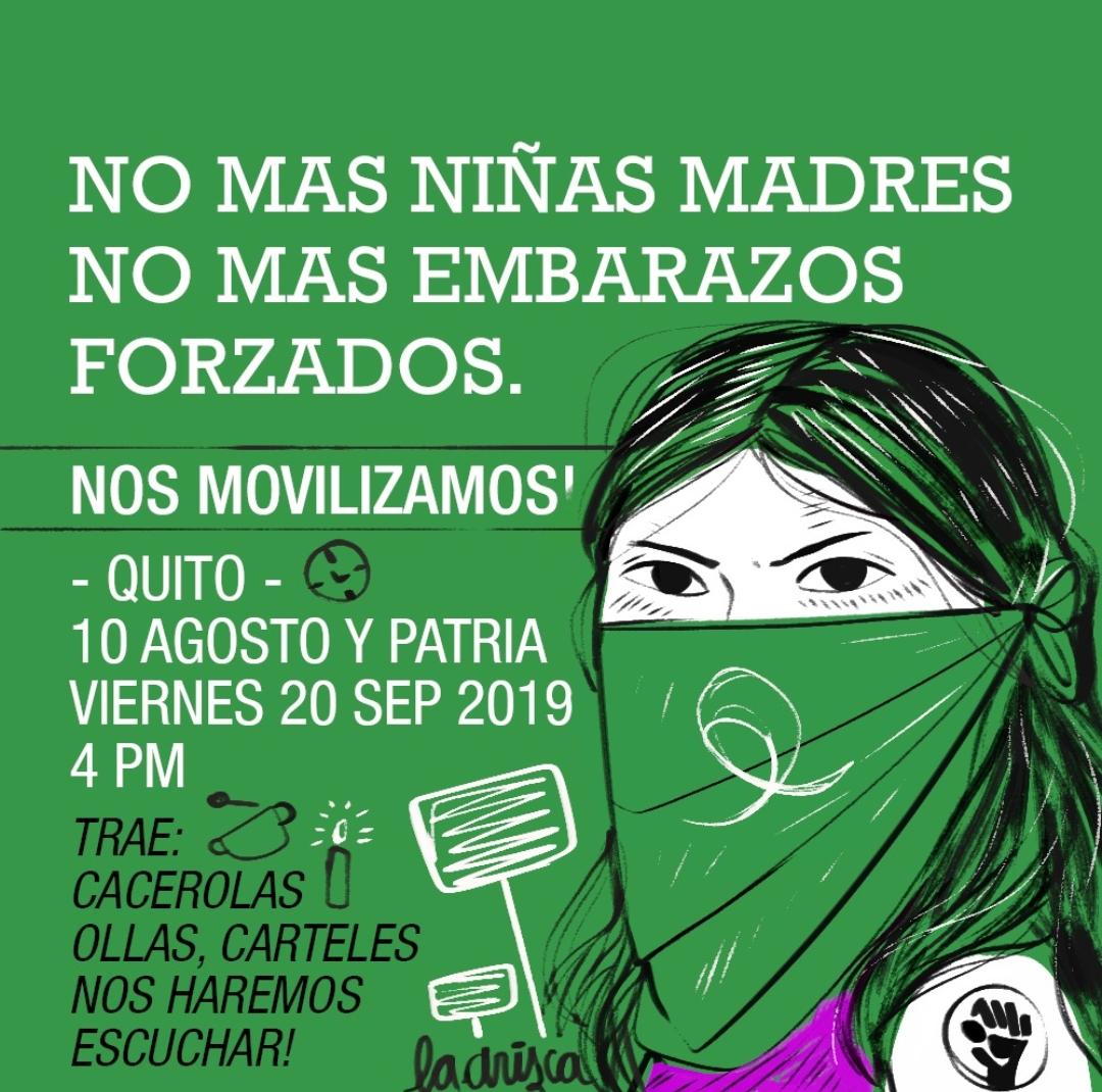 wambraEc's tweet photo. [MOVILIZACIÓN]
Hoy mujeres, jóvenes, org de derechos  se movilizarán en varias ciudades de #Ecuador
Exigen al presidente @Lenin dar respuesta a la negación del #AbortoPorViolacion por parte de la @AsambleaEcuador 
Quito
Guayaquil
Cuenca
Loja
Riobamba
Manabí
Entre otras https://t.co/GWv7HMKL3S