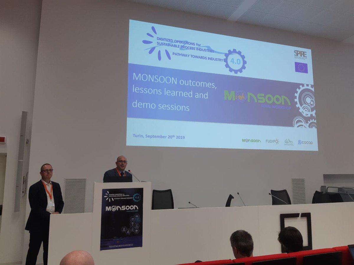 MONSOON outcomes overview is started at #DigOp2019 #industry #euproject @SPIRE2030
 <a href="/ros_aria/">Rosaria Rossini</a> <a href="/CERTHellas/">ΕΚΕΤΑ-CERTH</a> <a href="/PraizelinN/">Nathalie Praizelin</a> <a href="/MarcoDi64655504/">Marco Dias</a>
 @probayes <a href="/capgeminifrance/">Capgeminifrance</a> <a href="/RioTinto/">Rio Tinto</a> <a href="/LinksFoundation/">Fondazione LINKS</a> <a href="/CoPro_Project/">CoPro Project</a> <a href="/CocopSpire/">CocopSpire</a>
 <a href="/FUDIPO_EU/">FUDIPO</a> <a href="/claudiopastrone/">Claudio Pastrone</a>
