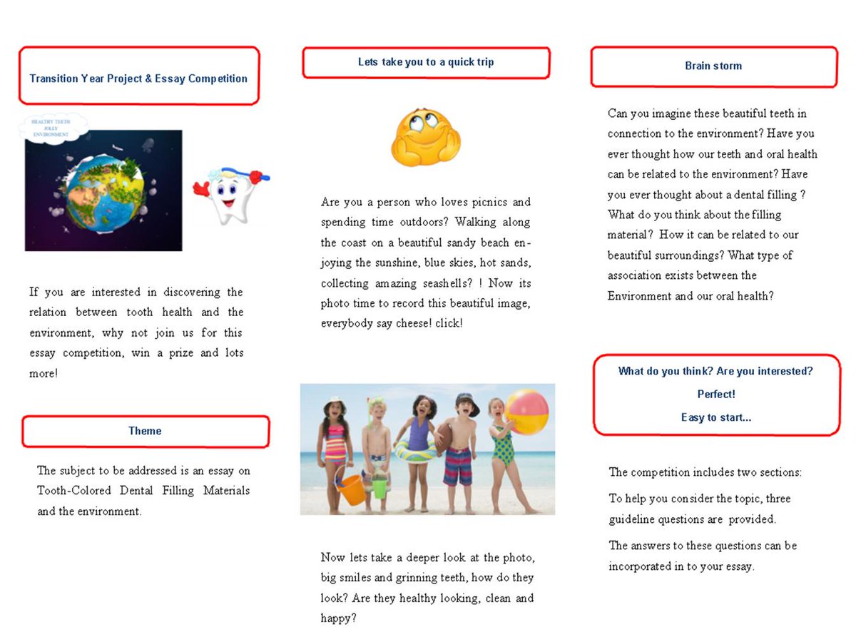 We are delighted to announce we are running a Transition Year Essay Competition this year!