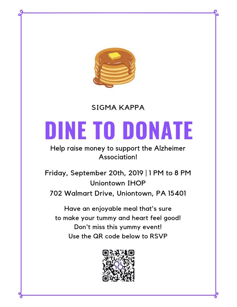 Just mention Sigma Kappa to your server! We hope to see you there!