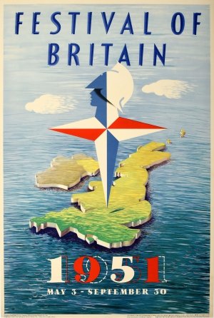 Original #vintage #poster of the day - Festival of Britain (1951) Artist: Abram Games antikbar.co.uk/original_vinta…  
#FestivalOfBritain #AbramGames #MidCentury #Design #Modernism #Science #Technology #Architecture #Art #Film #Drama #Industry #Exhibition #History #Iconic #GraphicDesign