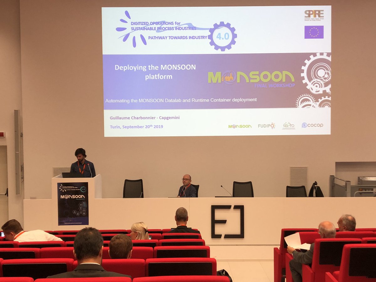 Guillaume Charbonnier from <a href="/Capgemini/">Capgemini</a> will explain us all the secrets about deployment of #MONSOON platform!

#industry #innovation #research #EUProject #H2020 #Horizon2020 #RIA #DigOp2019