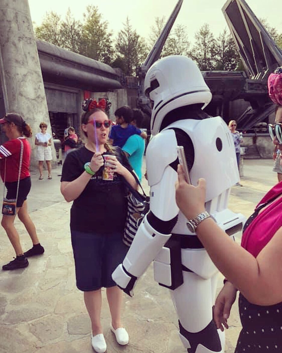 brittneyandlevi's tweet photo. Star Wars Galaxy Edge at Walt Disney World was so much fun! The Millennium Falcon Smugglers Ride was intense! I can’t wait until the rest of my family can visit it! It’s amazing! #GalaxysEdge #BacktoBatuu #Sweepstakes @WaltDisneyWorld https://t.co/pGTjcDsRSd