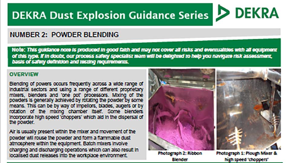 DEKRASafetyUK's tweet photo. Just in case you missed the 2nd issue of our ‘DEKRA Dust Explosion Guidance Series’ on "Powder Blending", you can download it here https://t.co/wX5rvvdKm4

#processsafety #DHA #dustexplosion #processsafetymanagement #powderblending #powdermixing https://t.co/feHRVCaNAk