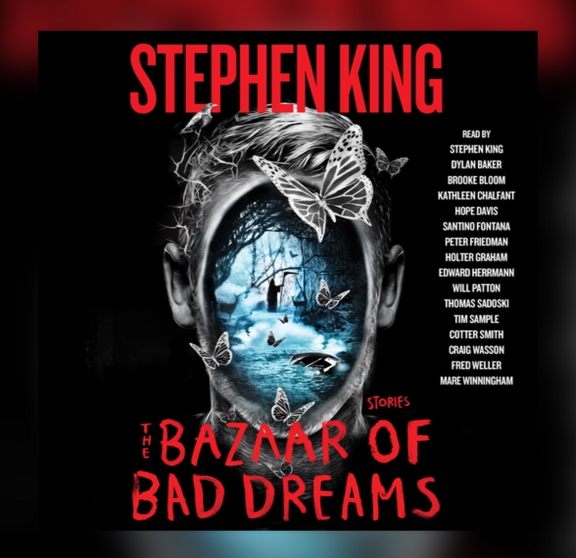 MaynardLara's tweet photo. My #FridayReads is the audiobook of @StephenKingβs collection The Bazaar of Bad Dreams from @simonschuster via @meetlibby and @NLPubLibraries.
Might explain why I didnβt sleep much last night? πΆ #ripxiv #frightfall #somethingwickedfall https://t.co/0gnDfh7ADl