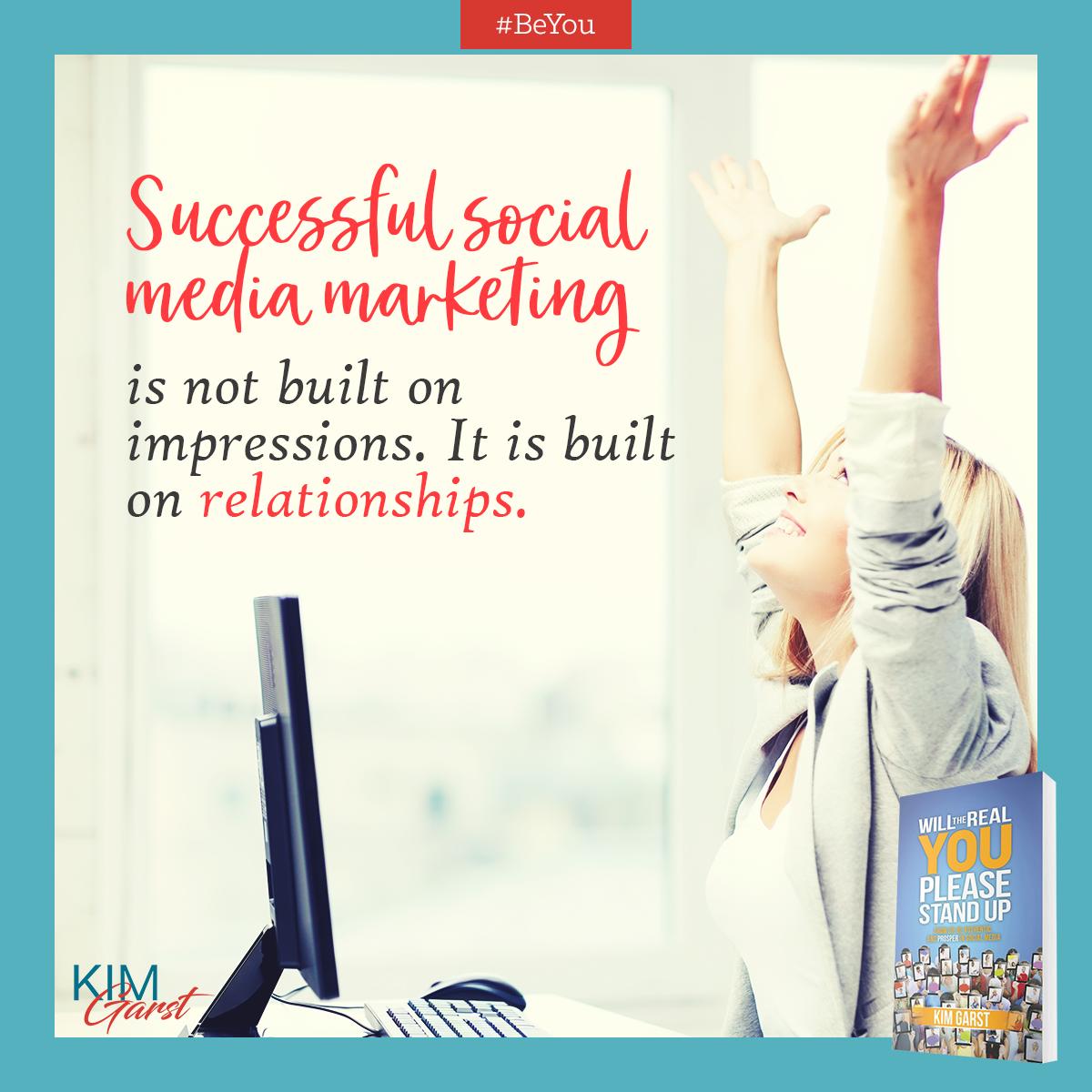 Successful #socialmediamarketing is not built on impressions. It is built on #relationships. Never stop connecting. 

#networking #smallbusinesses #branding #marketing