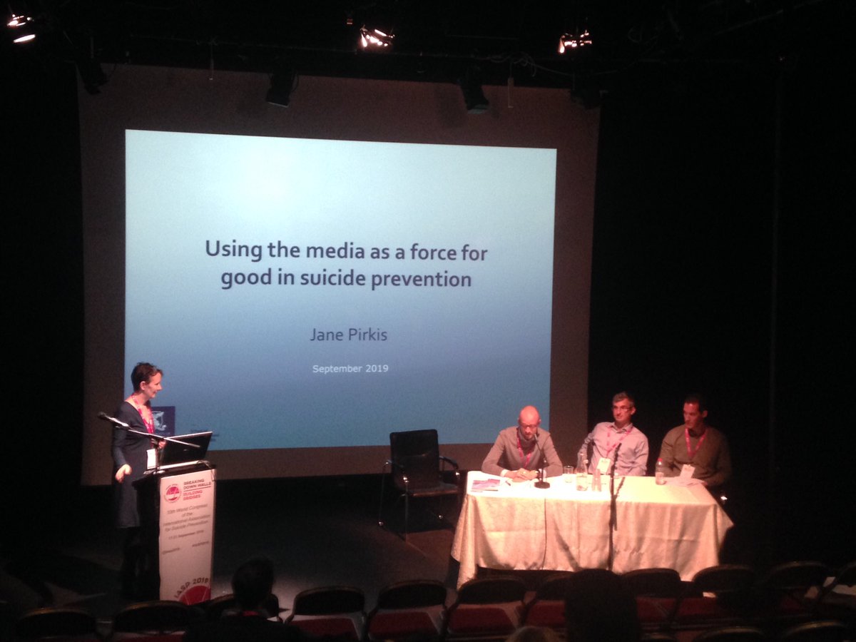 #JanePirkis on using the media as a force for good at <a href="/iasp2019/">IASP 2019</a> #iasp2019