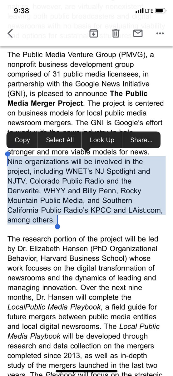 ckrewson's tweet image. INBOX: @GoogleNewsInit and the Public Media Venture Group are working to help startups integrate into their new public media homes, feat @billy_penn and @whyy, @Denverite and Colorado Public Radio. Led by @ehansen02; so cool.