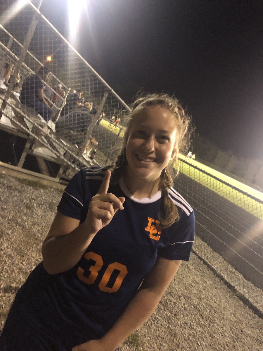 our lady cougars are killing it! ⚽️❤️ both jv &amp; v blew it out with 9-0 wins tonight! and after coming back from ankle surgery &amp; playing on a sprained ankle, this girl right here got her very first high school goal! #DCHSisTheBest  #AhhhhDC #GOALdiggers #ProudMama 🧡💙
