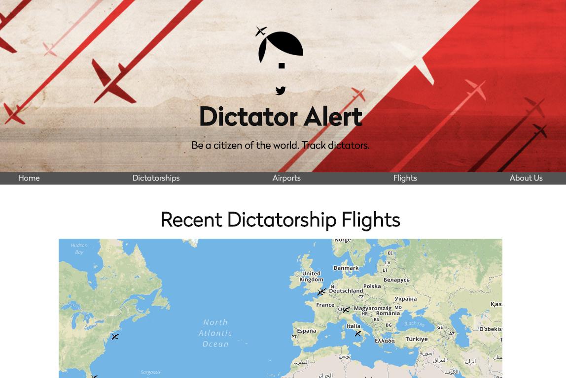 We're expanding from Geneva to the world!

We'll soon track aircrafts used by dictatorships everywhere.

Launch coming soon, stay tuned.