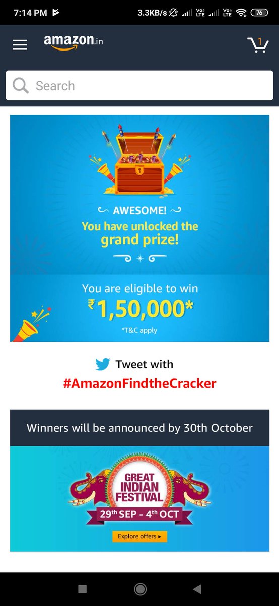 ishtiyaque007's tweet photo. #AmazonFindtheCracker
I find awesome crackerssss https://t.co/RPAzhdRFLS