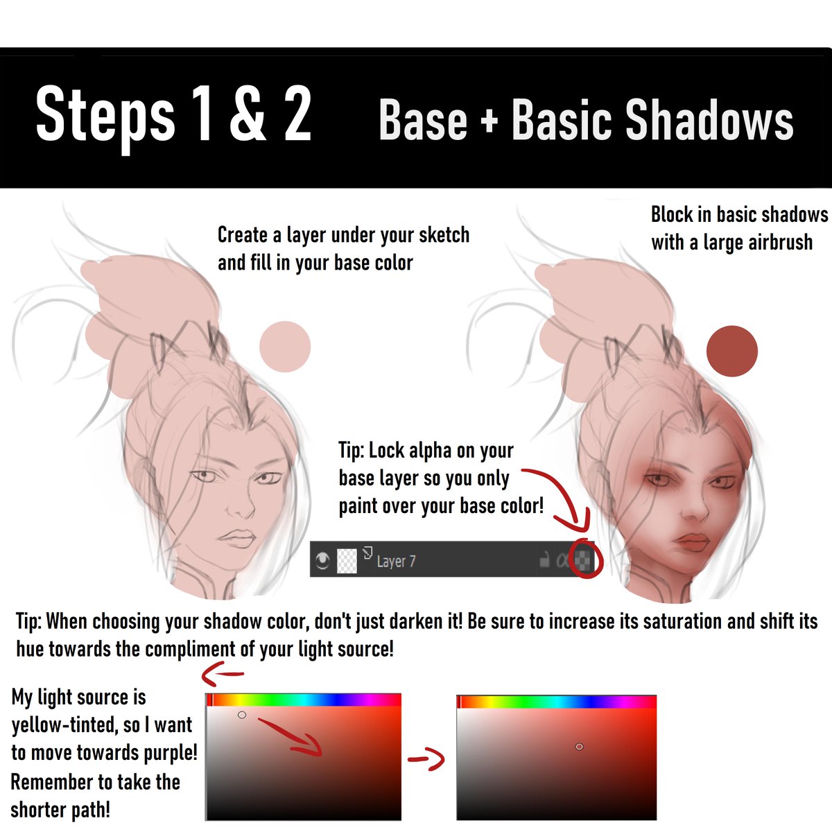 diazex_art's tweet image. Good MORNING everyone! ✨

Here is my step-by-step skin tutorial!
If you have any questions about anything (even if it isn&apos;t on the tutorial), please ask them in the comments and I&apos;ll do my best to answer them all! c:

#arttutorial #skintutorial #digitalarttutorial
