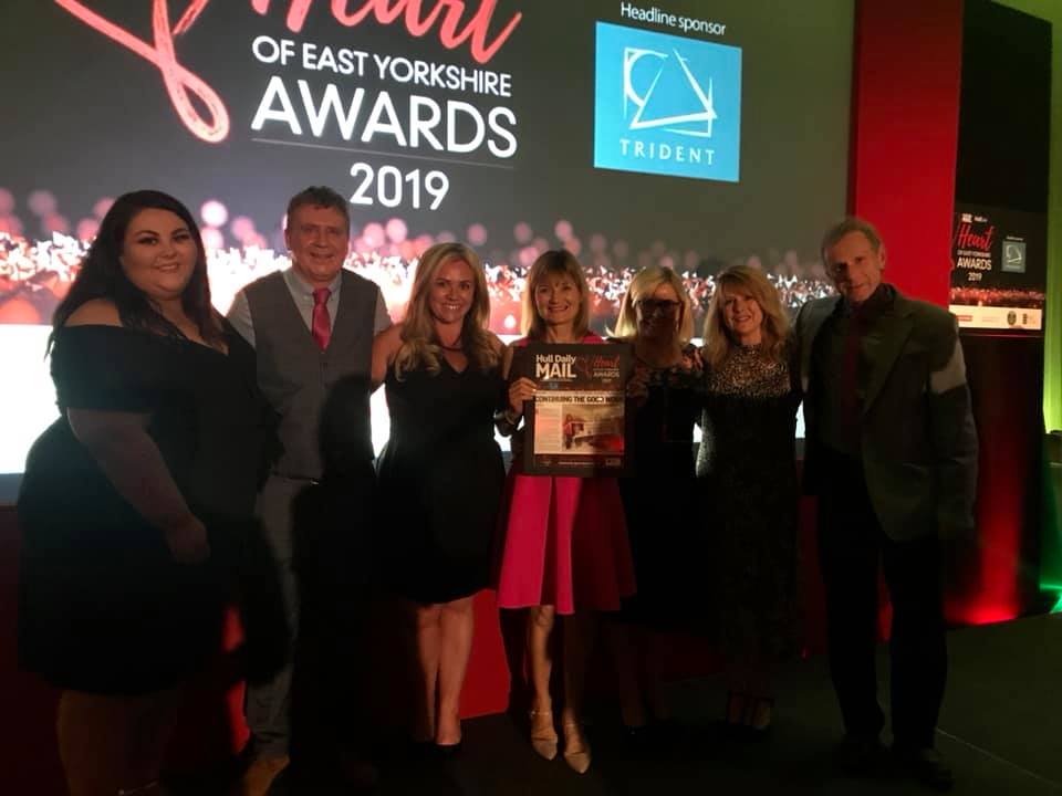 RedFishGroupUK's tweet photo. Congratulations to Emily Pawson our Campaign &amp; Advertising Manager and the trustees of the
@Stephenhughesfoundation on their fantastic win last night at the Hull Daily Mail Heart Awards. https://t.co/jAeQLDZjo2