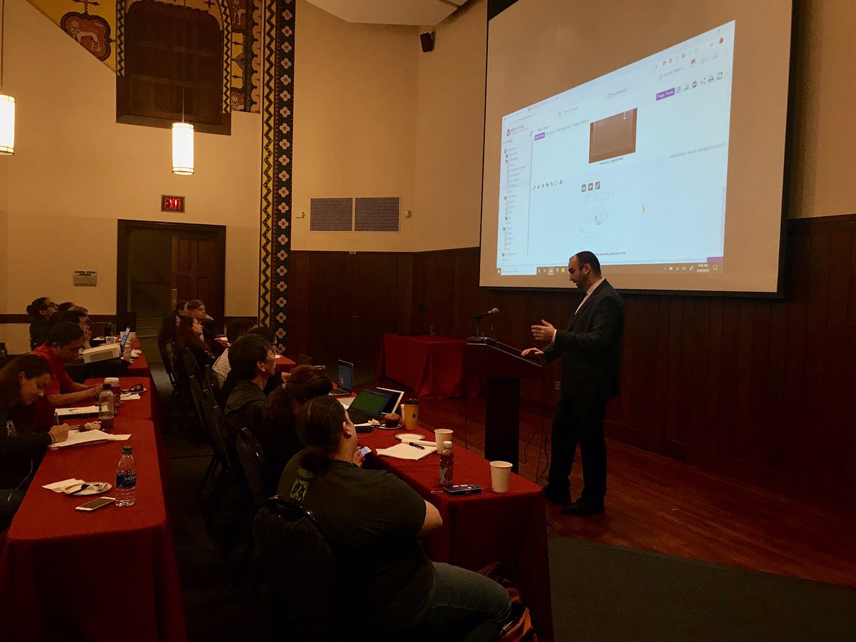 PennOVPR's tweet photo. Electronic Research
Notebook Days
&amp; LabArchives Training is happening now in Irvine Auditorium. Over 40 engaged researchers are getting training from @LabArchives after a quick open from Vice Provost for Research Dr. Dawn Bonnell #PennResearchExcellence @Penn https://t.co/Dlo5AIh4GI