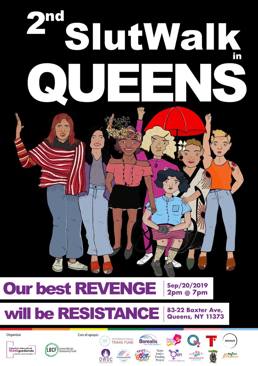 supporthosechi's tweet photo. Today!!! Compañerxs @CITGny are holding their 2nd annual #SlutWalk 👠 Marcha de las Putas 👠 from 2pm - 7pm! Kickoff is at 83-22 Baxter Ave, Queens, NY!
#SlutWalkQueens #sexworkersunite #TransIsBeautiful #whorepower https://t.co/Me67kzfhXH