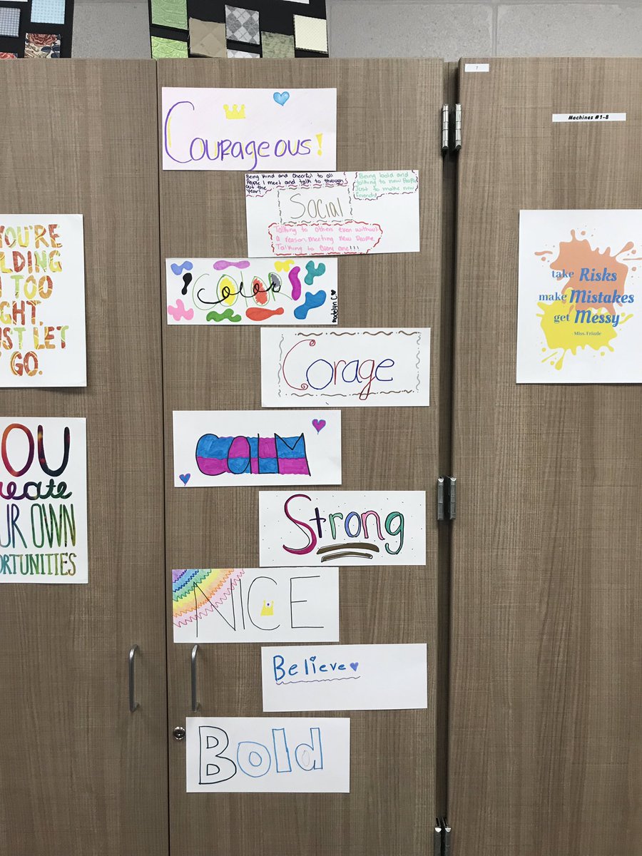 miss_mcquary's tweet photo. Today my Landfall group chose one word that they want to focus on for the year. I love what they came up with! #landfall #teacher #wordproject https://t.co/uM4SyP5tDB