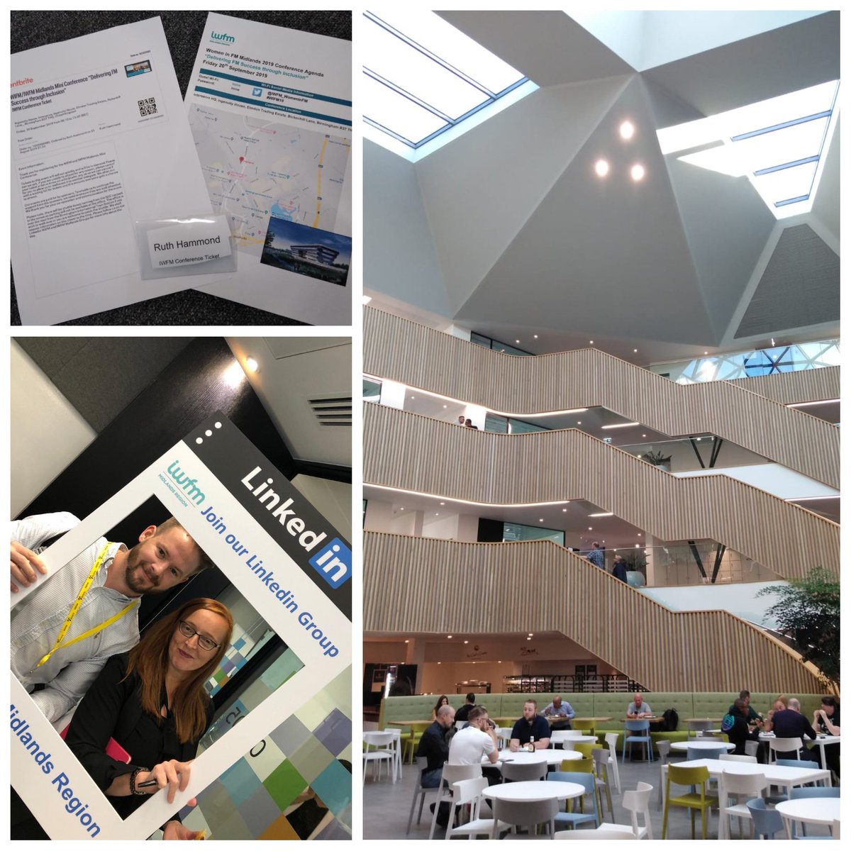 ArcusFM's tweet photo. Ruth Hammond, our Bid Manager, and @SamRoche_BDM, our Business Development Manager, are out attending a great event by @IWFM_UK about delivering FM success through inclusion today! #facman #arcusfm #onearcus https://t.co/3CYHISXXse