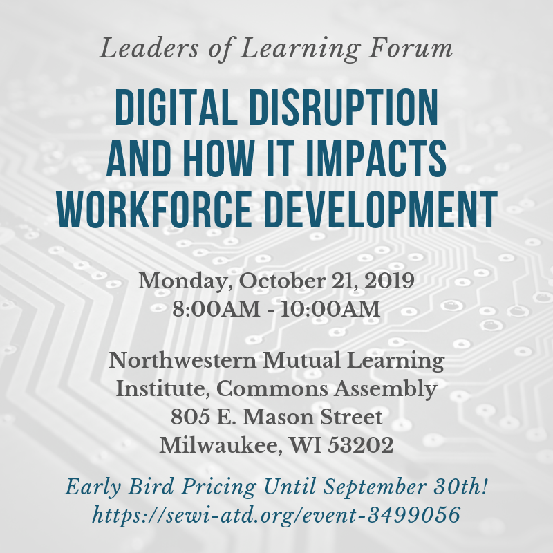 sewi_atd's tweet photo. Join us for a panel discussion featuring some of the leading voices in the SEWI talent development community!  Early bird pricing until 9/30. https://t.co/zeobwtWLh1
