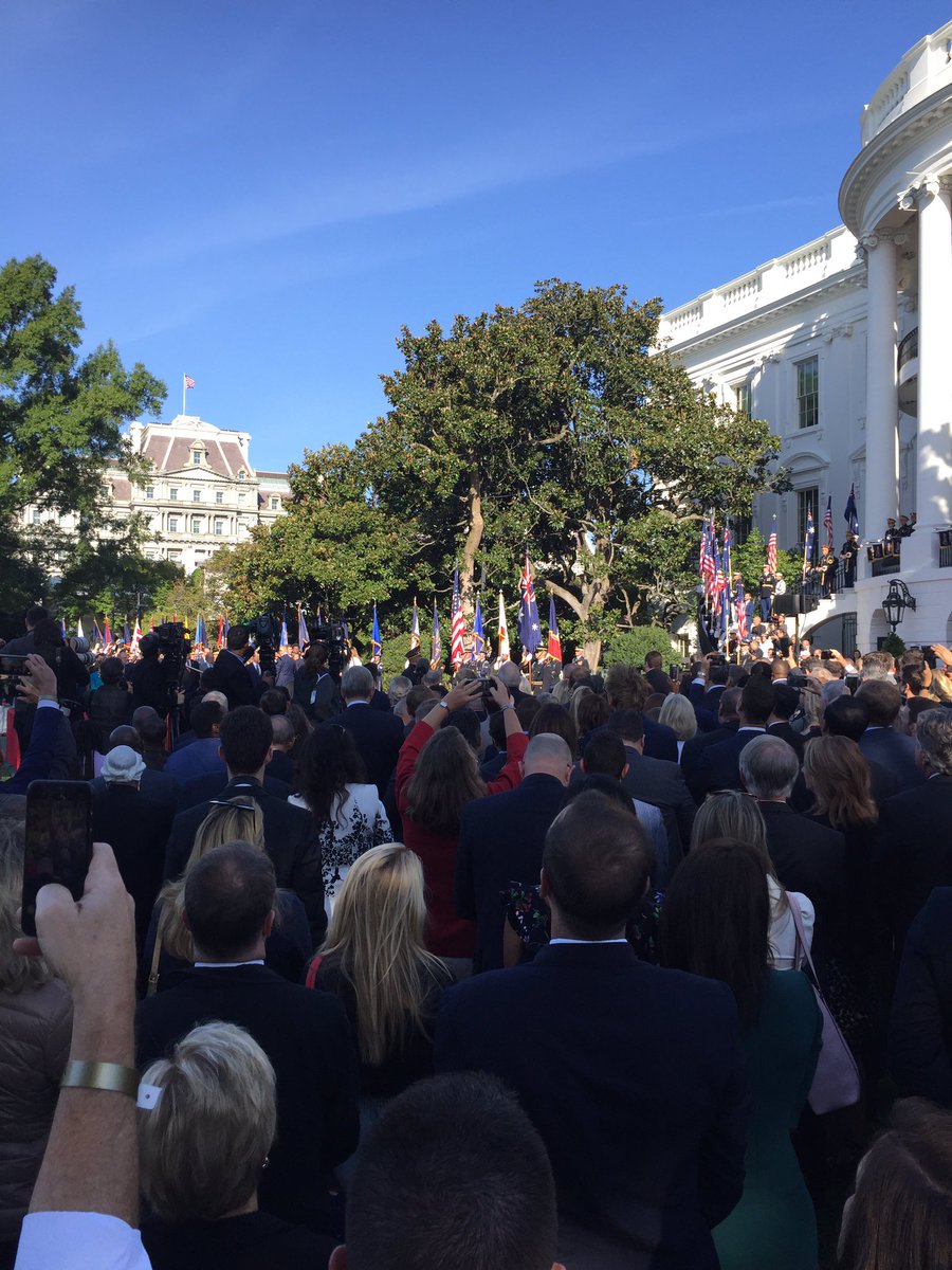 garycareyjr's tweet photo. Beautiful morning welcoming the Australian Prime Minister to the @WhiteHouse https://t.co/cNpjdSCz6W