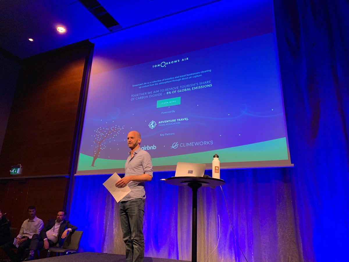 #Climateaction is a huge topic in the #travelindustry. During the #ATWS2019, we presented our approach of removing unavoidable travel emissions from the atmosphere (more info here: climeworks.shop/how-it-works).

Thanks for having us, @adventuretweets!