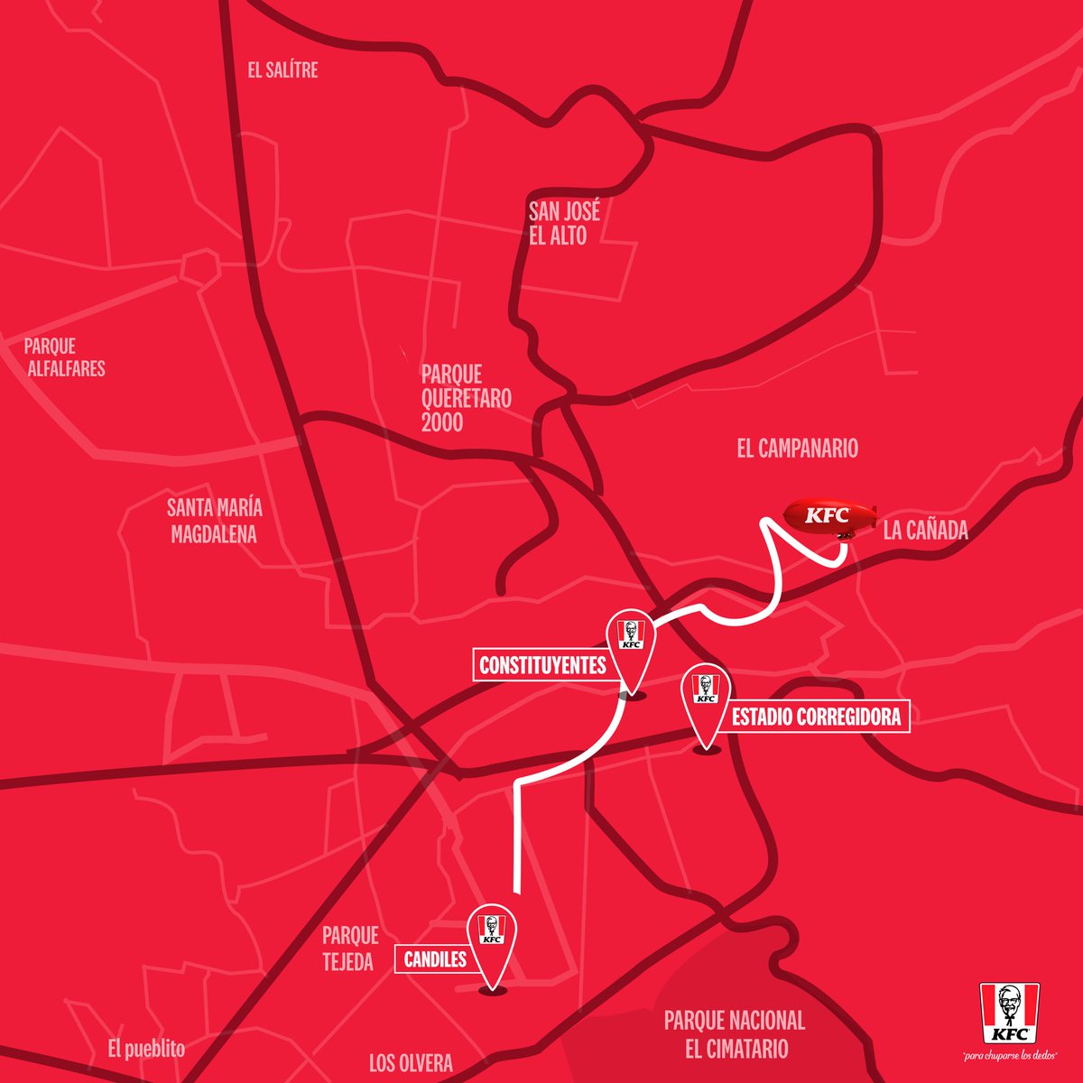 KFC_MEXICO's tweet photo. Siempre presente. Donde sea y cuando sea…

#KFC400 
#ChickenRoute https://t.co/raVCQXSlK9