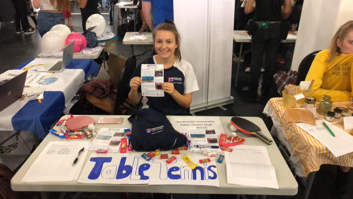 NewcastleUni_TT's tweet photo. Come say hi at the early arrivers freshers fair! We have at the bottom floor of the SU until 4pm today... If you miss us, we'll be at the regular freshers fair on Monday and Tuesday, 10-4pm 🏓

#NCLTT @NCLsport @StudentsNCL https://t.co/XSVVrRqYv3