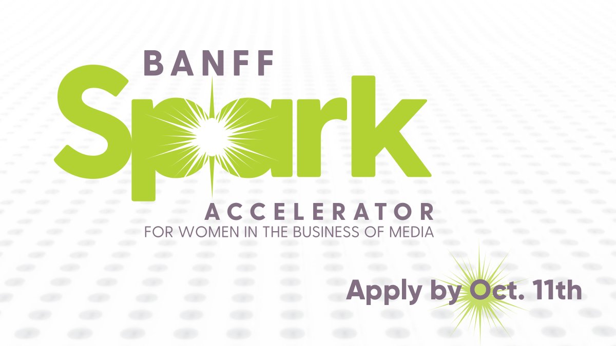 BanffMedia's tweet photo. DEADLINE EXTENDED! Due to strong demand, we are extending the application deadline for #BANFFSpark, an opportunity for both existing and yet-to-be-launched women-owned businesses in the screen and media industries. Apply by October 11th, 2019. https://t.co/Lb1AgpEOlZ https://t.co/a1AjAiDIHJ