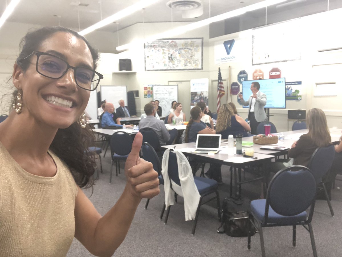 Innovation Asst Sup Matt Doyle getting the Magnet Steering Committee fired up with innovative ideas...and FACE Lead <a href="/kikibispo/">Kiki Bispo</a> is too excited and proud! 😂💡#AllForKids #VUSDproud #access #equity