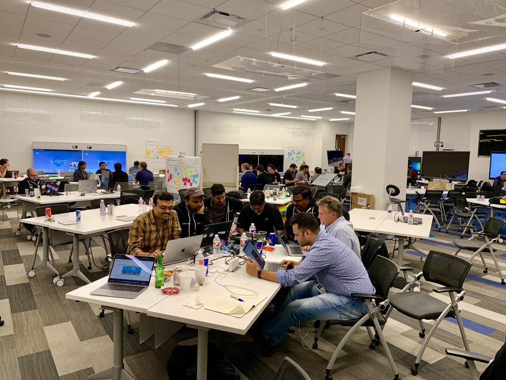 sajithkaimal's tweet photo. #Collaboration hackers in action + 🎸 a pic with @_amychang. Thanks to all our customers and ISVs who made the event so much more interesting 🧠. One of many to come from @CiscoCollab #CognitiveWorkplaceTransformation #cisco #CiscoCC #innovation https://t.co/Smaa0fjvcg